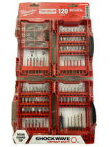 NEW Milwaukee New SHOCKWAVE Impact Duty Drill and Screw Driver Bit Set 120-Piece - $49.97