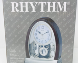 NEW Rhythm 4RJ636WD23 Wood Grain Mantle Shelf Clock Hymns + Christmas Me... - £78.62 GBP