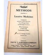 Vtg W.T. Rawleigh Co. Ephemera Sales Methods of Laxitives 1934 Freeport ... - $15.00