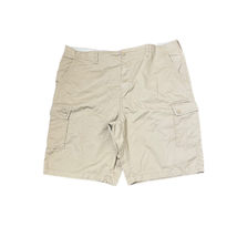 Nat By Nat Nast Cargo Shorts Size 46 Tan Flat Front 100% Cotton Mens 46X... - £15.51 GBP