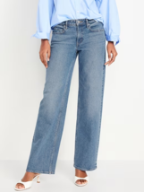 Old Navy Mid Rise Wide Leg Jeans Womens 8 Blue Medium Wash NEW - £23.30 GBP