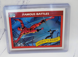 1990 Marvel Universe Series 1 Famous Battles Daredevil Vs Bullseye #94 - £1.51 GBP