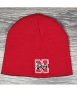 Nebraska Cornhuskers Beanie OSFM Adult Hat Red Captivating Headgear Husk... - $9.74