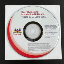 Viewsonic User Guide and Installation Software VX2252 LCD Display Software CD - £7.82 GBP