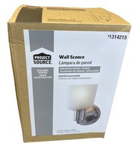 Portfolio Wall Sconce Brushed Nickle Finish Mod 1314215 Good Condition - $9.99