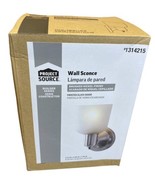 Portfolio Wall Sconce Brushed Nickle Finish Mod 1314215 Good Condition - £7.85 GBP