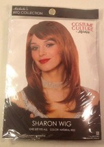 NEW  HALLOWEEN COSTUME CULTURE by FRANO Womens Sharon Wig Natural Red ON... - £6.30 GBP