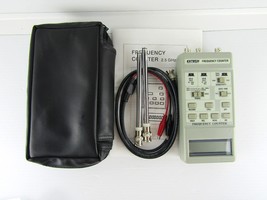 2.5 Ghz Frequency Counter, EXTECH, w Case, Manual, Antennas, No Power Cord - £116.41 GBP