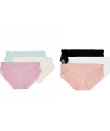 6 Pair Womens Bikini Panties Size XS 4 White Black Beige Peach Pink Lace... - £5.53 GBP
