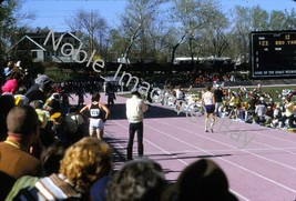 1971 Runners Cross Finish Line at Drake Relays Des Moines IA Kodachrome Slide - £3.16 GBP