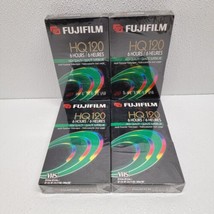Fuji HQ T-120 High Quality 6 Hour Multi Purpose Blank VHS Tapes 4 Pack - $17.72
