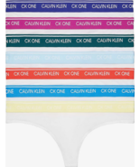 CALVIN KLEIN CK ONE Womens Thong Underwear 7 Pack Assorted Size Small $5... - £21.32 GBP
