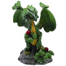 Lucky Clover Dragon Figurine by Stanley Morrison - $20.98