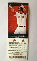 2016 RED SOX VS Orioles Mookie Betts Picture June , 16  Fenway Park Ticket Stub - £13.17 GBP