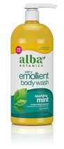 Alba Botanica Very Emollient Body Wash, Sparkling Mint, 32 Oz - £36.75 GBP