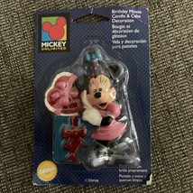 Vintage Mickey Unlimited Minnie Mouse Birthday Present Candle 1998 Disne... - $121.09 MXN