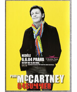 Paul McCartney 04 Summer Concert Promo Card for Prague - $20.53 CAD