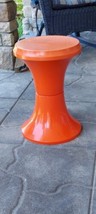Italian Mod Plastic Stool - Orange - £47.16 GBP