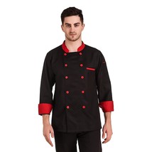 Herren / Damen Voll Ärmel Polycotton chef coat Perfekt für Hotel Koch Uniform - £38.38 GBP+