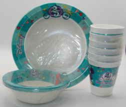 DisneyWorld 25th Anniversary Paper Dishes + Styrofoam Cups - New - $62.63