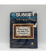Sunset Designs Counted Cross Stitch Kit Friendships Are Made to Be Treas... - $19.99