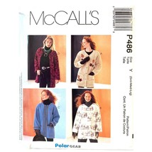 McCalls Sewing Pattern 2963 P486 Coat Jacket Fleece Misses Size S-L - £10.73 GBP
