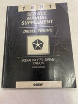 1991 Dodge Ramcharger DW 150 250 350 Truck Diesel Engine Service Manual ... - £37.12 GBP