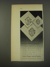 1956 Lord &amp; Taylor Napkins by Good Taste Advertisement - Important Paper - £14.50 GBP