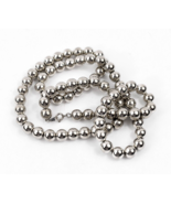 Beautiful Vintage Style Silver-plated Beads Necklace 30&quot; Opera Length - $6.95