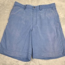 Tommy Bahama Men’s 38 Navy Blue Flat Front Chino Trouser Shorts  Cotton Blend - $18.39