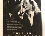 This Is Michael Bolton Tv Guide Print Ad TPA14 - $5.93