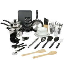 71-Piece Stainless Steel Silver Cookware Combo Set - £75.58 GBP+