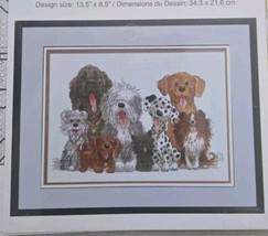 Janlynn Just A Chart Vintage Counted Cross Stitch Dogs Of Duckport - $7.84