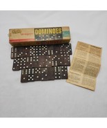 Halsam Dragon Dominoes Vintage Double Six Dominoes 26 Count w/ Box - £10.25 GBP