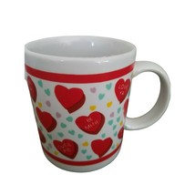 Sweet Hearts Candy 10 oz Coffee Mug Ceramic Tea Cup Valentines Day Love Ya - £15.65 GBP