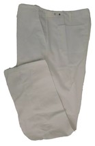 Hospitality Hotel Chef Pants White Waist 46-48 XL 34 Zipper Flat Front - £16.05 GBP