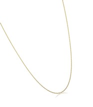 10k Yellow Gold Rope Chain Barely-There Necklace - £80.73 GBP