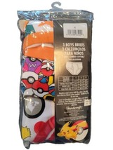 Boys Pokemon Briefs Size 4 | 3 Pack | New | Pikachu - £7.85 GBP