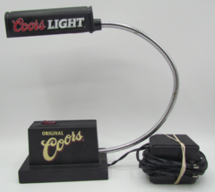 Vintage Coors, Coors Light Goose Neck Workshop Desk Register Night Light - $538.54 MXN