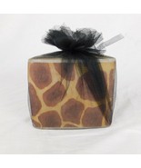 Safari Lites Giraffe Short Triangle Candle New 5&quot; Each Side 4&quot; High Wrapped - £11.41 GBP