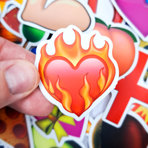 60 PCS Funny Emoji Sticker Pack, Scrapbook Children Stickers, Laptop Decals - £10.55 GBP