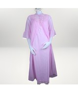 Vintage Peignoir Set Blush Pink Nightgown Chiffon Robe Womens M Sheer Ny... - $75.58 CAD