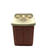 Fisher Price Loving Family Pink &amp; White Bathroom Vanity Sink - $5.95