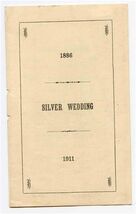 Silver Wedding 1886 1911 Poem Booklet Amanda M Harwood Mr &amp; Mrs George O... - $47.52