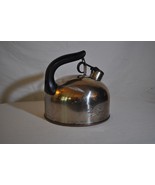 VTG Paul Revere Ware Whistling Tea Kettle Pot Copper Bottom J 93-C Korea - £31.06 GBP