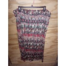 Women's Cato Maxi Skirt Abstract XL Artsy Patterned Earthy - $10.80