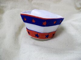 Red White Blue Mini Patriotic Star Sailor GOB Hat Hair Clip Adult Kids D... - $12.41 CAD