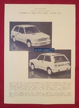 1988 Yugo 65A Glx Vintage PART-COLOR Sales Brochure - Motorfair 87 - British !! - £8.14 GBP