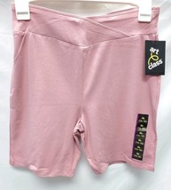 Girls' Size XL (14-16) V-Waist Bike Shorts Rose Pink, Art Class image 2