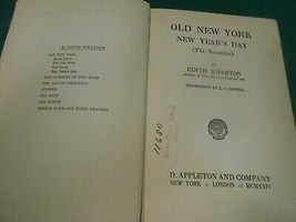  Book- 1924 Old New York...New Year&#39;s Day By Edith Wharton.....Free Postage Usa - £13.63 GBP